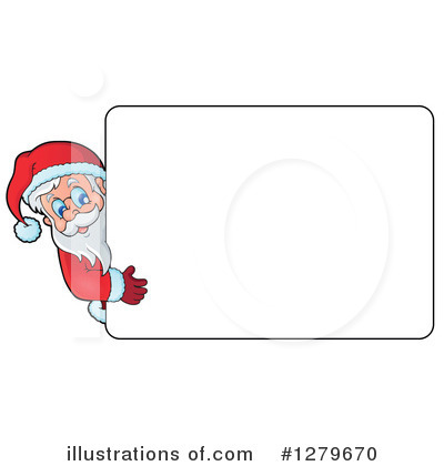 Royalty-Free (RF) Santa Clipart Illustration by visekart - Stock Sample #1279670