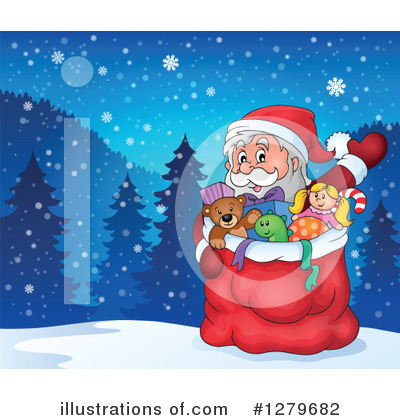 Santas Sack Clipart #1279682 by visekart