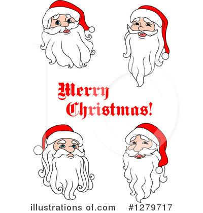 Royalty-Free (RF) Santa Clipart Illustration by Vector Tradition SM - Stock Sample #1279717