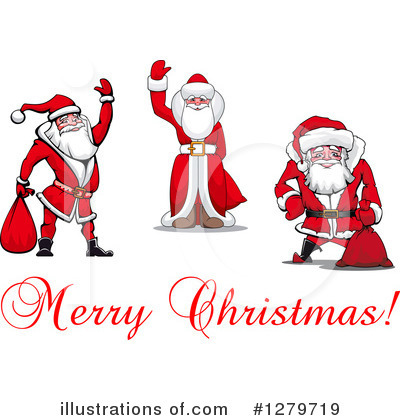 Royalty-Free (RF) Santa Clipart Illustration by Vector Tradition SM - Stock Sample #1279719