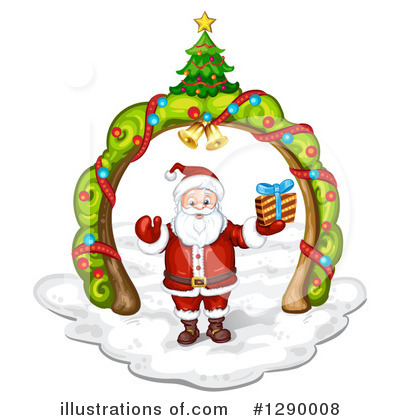 Royalty-Free (RF) Santa Clipart Illustration by merlinul - Stock Sample #1290008