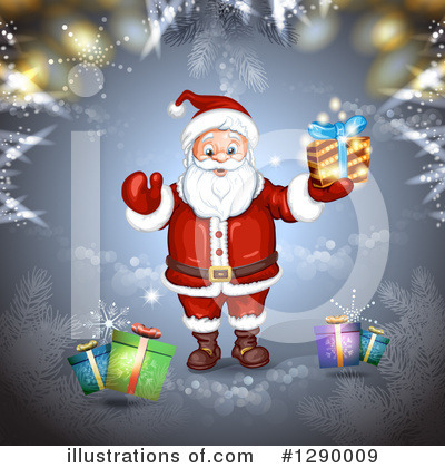 Royalty-Free (RF) Santa Clipart Illustration by merlinul - Stock Sample #1290009