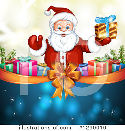 Royalty-Free (RF) Santa Clipart Illustration by merlinul - Stock Sample #1290010