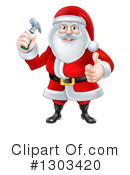 Santa Clipart #1303420 by AtStockIllustration