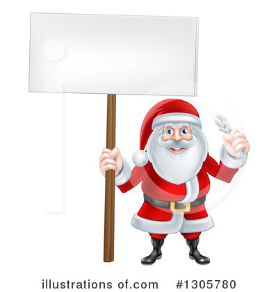 Royalty-Free (RF) Santa Clipart Illustration by AtStockIllustration - Stock Sample #1305780