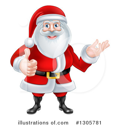 Royalty-Free (RF) Santa Clipart Illustration by AtStockIllustration - Stock Sample #1305781