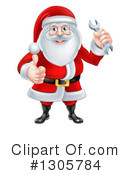 Santa Clipart #1305784 by AtStockIllustration