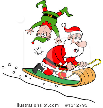 Royalty-Free (RF) Santa Clipart Illustration by LaffToon - Stock Sample #1312793