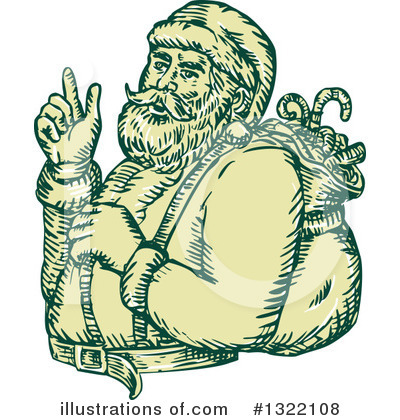 Royalty-Free (RF) Santa Clipart Illustration by patrimonio - Stock Sample #1322108
