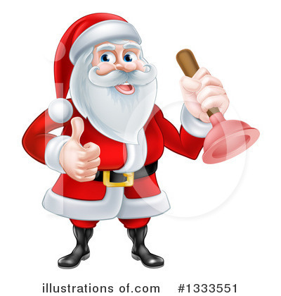 Royalty-Free (RF) Santa Clipart Illustration by AtStockIllustration - Stock Sample #1333551
