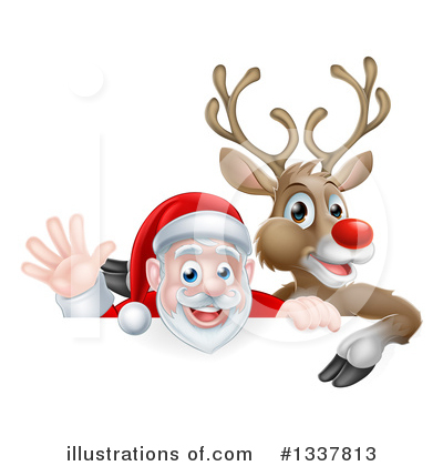 Royalty-Free (RF) Santa Clipart Illustration by AtStockIllustration - Stock Sample #1337813