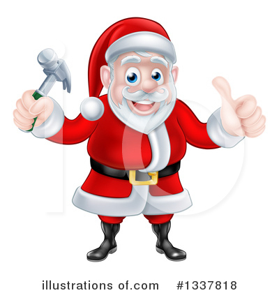 Royalty-Free (RF) Santa Clipart Illustration by AtStockIllustration - Stock Sample #1337818