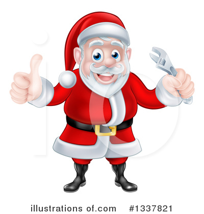 Royalty-Free (RF) Santa Clipart Illustration by AtStockIllustration - Stock Sample #1337821