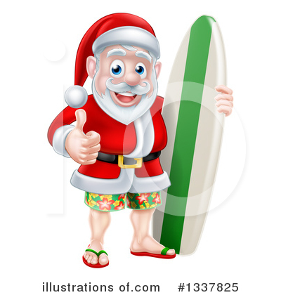 Royalty-Free (RF) Santa Clipart Illustration by AtStockIllustration - Stock Sample #1337825