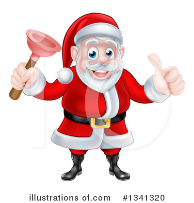 Royalty-Free (RF) Santa Clipart Illustration by AtStockIllustration - Stock Sample #1341320