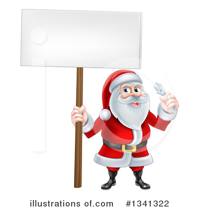Royalty-Free (RF) Santa Clipart Illustration by AtStockIllustration - Stock Sample #1341322