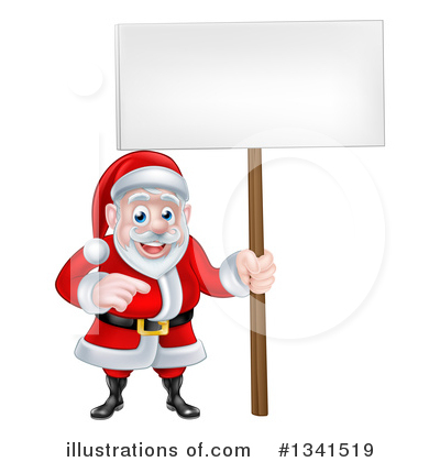 Royalty-Free (RF) Santa Clipart Illustration by AtStockIllustration - Stock Sample #1341519