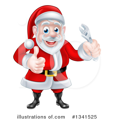 Royalty-Free (RF) Santa Clipart Illustration by AtStockIllustration - Stock Sample #1341525