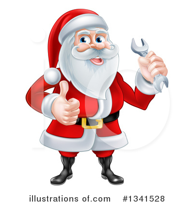 Royalty-Free (RF) Santa Clipart Illustration by AtStockIllustration - Stock Sample #1341528