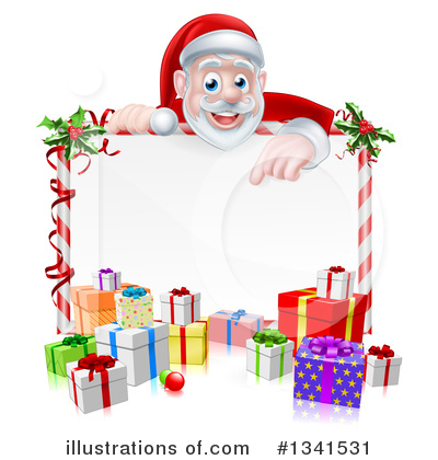 Royalty-Free (RF) Santa Clipart Illustration by AtStockIllustration - Stock Sample #1341531