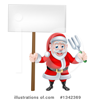 Royalty-Free (RF) Santa Clipart Illustration by AtStockIllustration - Stock Sample #1342369