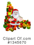 Santa Clipart #1345670 by AtStockIllustration