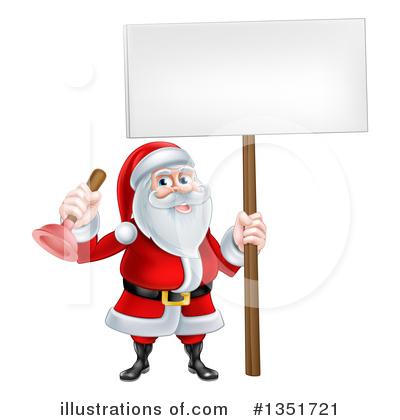 Royalty-Free (RF) Santa Clipart Illustration by AtStockIllustration - Stock Sample #1351721
