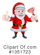 Santa Clipart #1351723 by AtStockIllustration