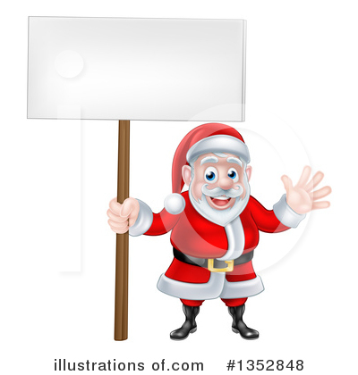 Royalty-Free (RF) Santa Clipart Illustration by AtStockIllustration - Stock Sample #1352848