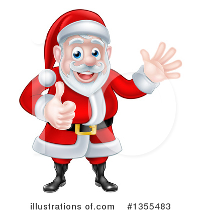 Royalty-Free (RF) Santa Clipart Illustration by AtStockIllustration - Stock Sample #1355483