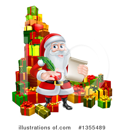 Royalty-Free (RF) Santa Clipart Illustration by AtStockIllustration - Stock Sample #1355489