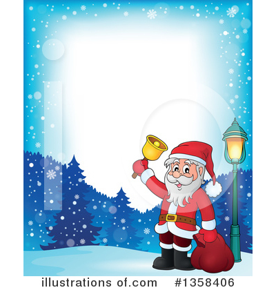 Royalty-Free (RF) Santa Clipart Illustration by visekart - Stock Sample #1358406
