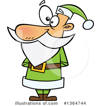 Royalty-Free (RF) Santa Clipart Illustration by toonaday - Stock Sample #1364744