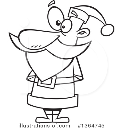Royalty-Free (RF) Santa Clipart Illustration by toonaday - Stock Sample #1364745