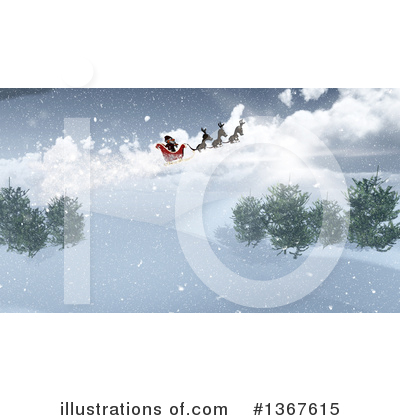 Royalty-Free (RF) Santa Clipart Illustration by KJ Pargeter - Stock Sample #1367615
