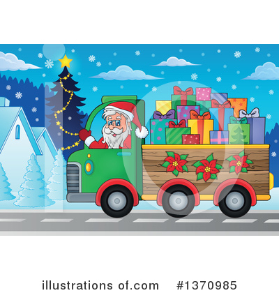 Royalty-Free (RF) Santa Clipart Illustration by visekart - Stock Sample #1370985