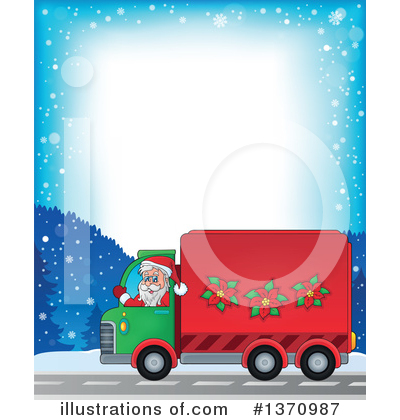 Royalty-Free (RF) Santa Clipart Illustration by visekart - Stock Sample #1370987