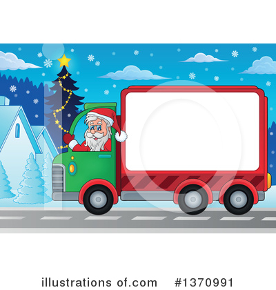 Royalty-Free (RF) Santa Clipart Illustration by visekart - Stock Sample #1370991