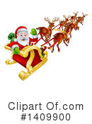 Santa Clipart #1409900 by AtStockIllustration