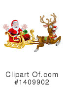 Santa Clipart #1409902 by AtStockIllustration