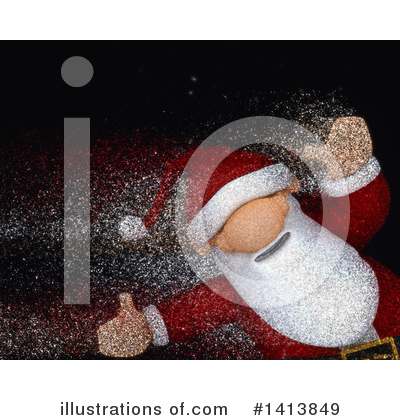 Royalty-Free (RF) Santa Clipart Illustration by KJ Pargeter - Stock Sample #1413849