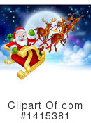 Santa Clipart #1415381 by AtStockIllustration