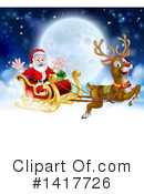 Santa Clipart #1417726 by AtStockIllustration