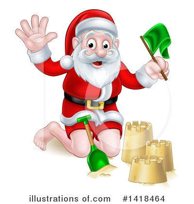 Royalty-Free (RF) Santa Clipart Illustration by AtStockIllustration - Stock Sample #1418464