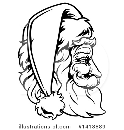 Royalty-Free (RF) Santa Clipart Illustration by AtStockIllustration - Stock Sample #1418889