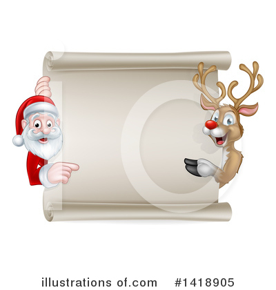 Royalty-Free (RF) Santa Clipart Illustration by AtStockIllustration - Stock Sample #1418905