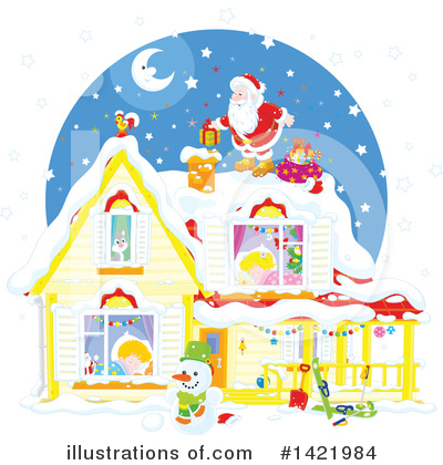 Royalty-Free (RF) Santa Clipart Illustration by Alex Bannykh - Stock Sample #1421984
