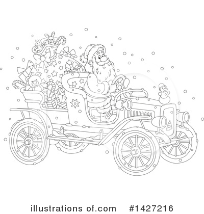 Royalty-Free (RF) Santa Clipart Illustration by Alex Bannykh - Stock Sample #1427216