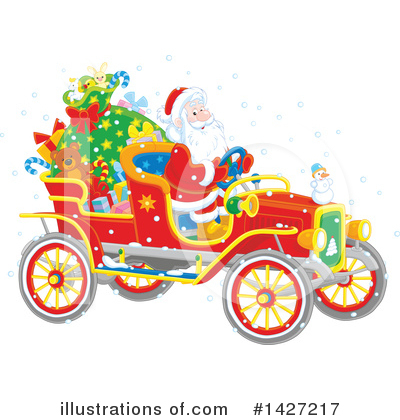 Royalty-Free (RF) Santa Clipart Illustration by Alex Bannykh - Stock Sample #1427217