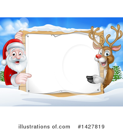 Royalty-Free (RF) Santa Clipart Illustration by AtStockIllustration - Stock Sample #1427819